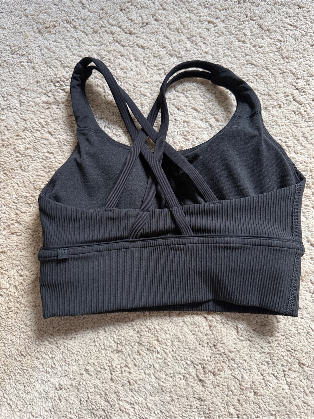 Worn Once Lululemon Black Sports Bra Size 4